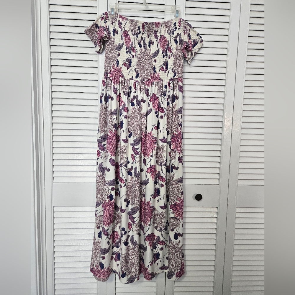 Off Shoulder Floral Dress
